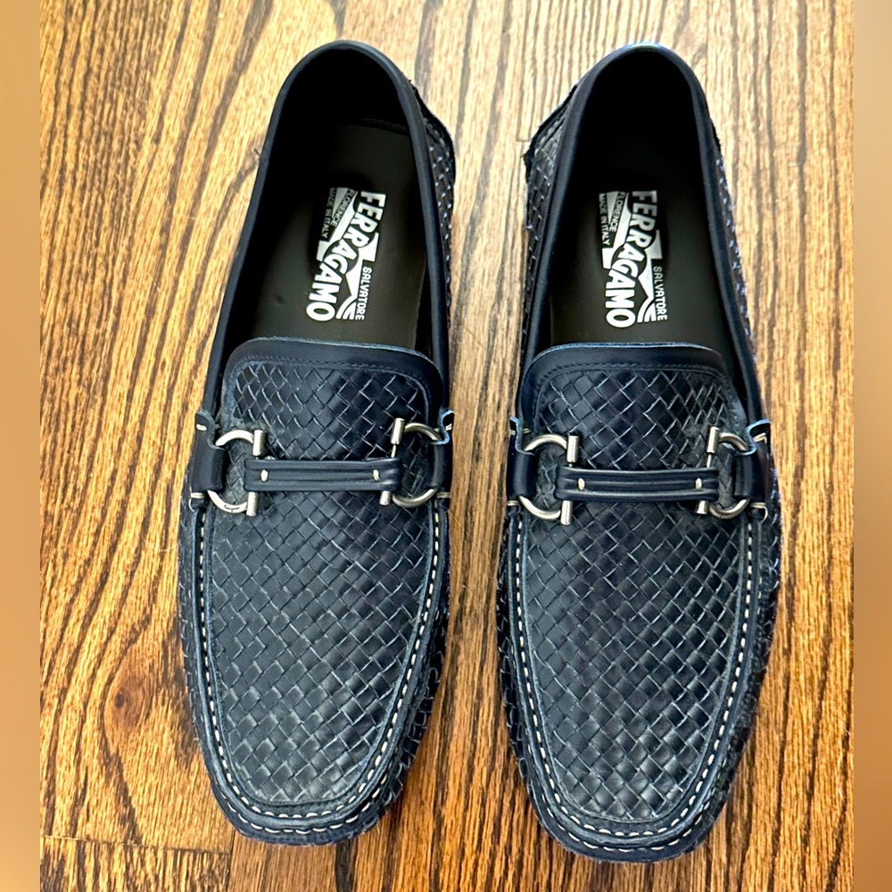 Men’s Ferragamo Driving Loafer with Gancini